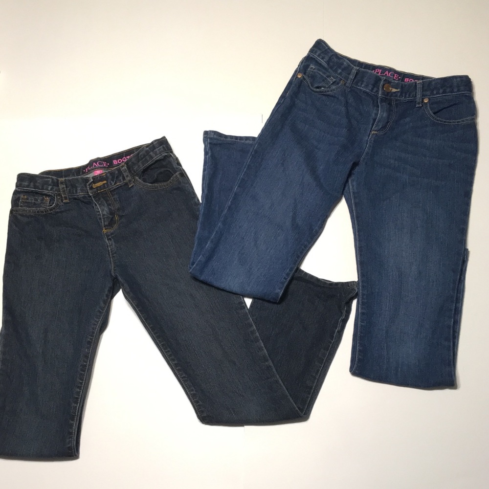 2 The Children’s Place Girls Bootcut Jeans sz 12